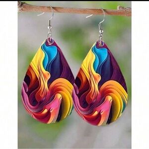 Colorful Teardrop Earrings
